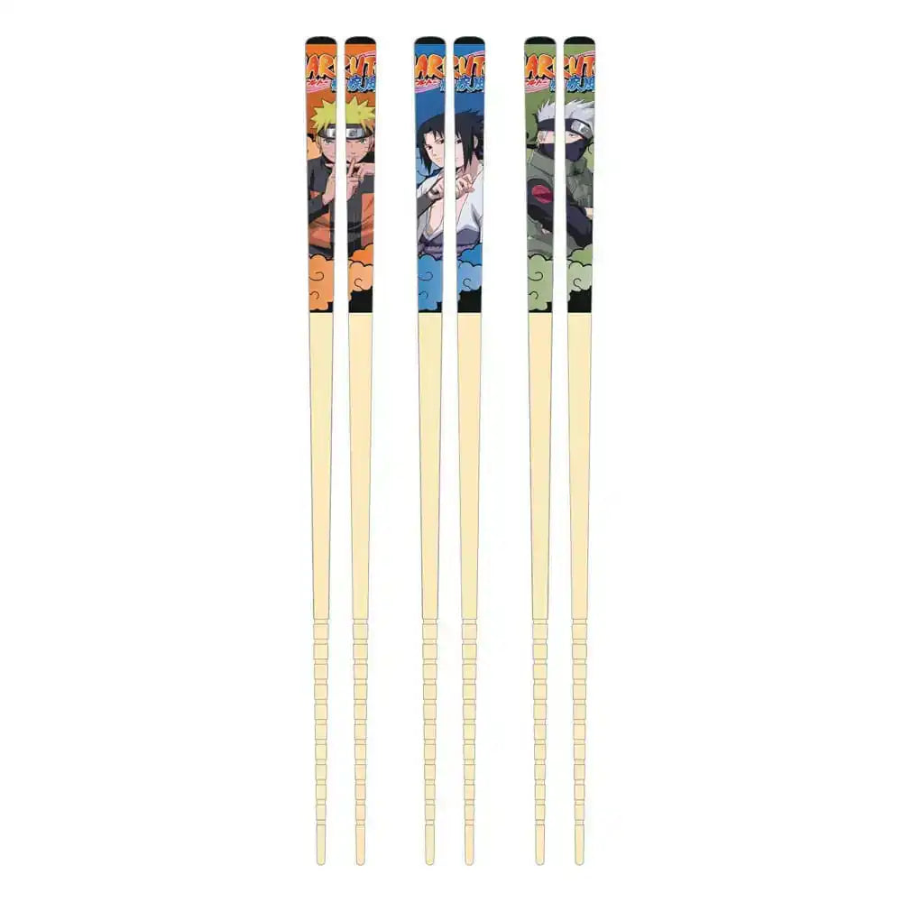 Naruto Bambus Essstäbchen 3er-Set Team 7 - Smalltinytoystore