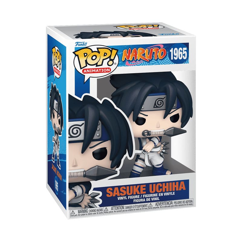 Naruto Classic Pop! Animation Vinyl Figur Sasuke 9 cm - Smalltinytoystore