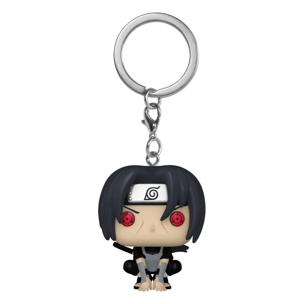 Naruto Pocket POP! Vinyl Schlüsselanhänger 4 cm Itachi Uchiha (Moonlit) Display (12) - Smalltinytoystore