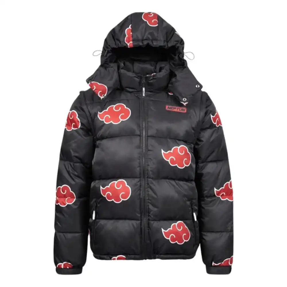 Naruto Puffer-Jacke Akatsuki Rot Größe XXXL - Smalltinytoystore