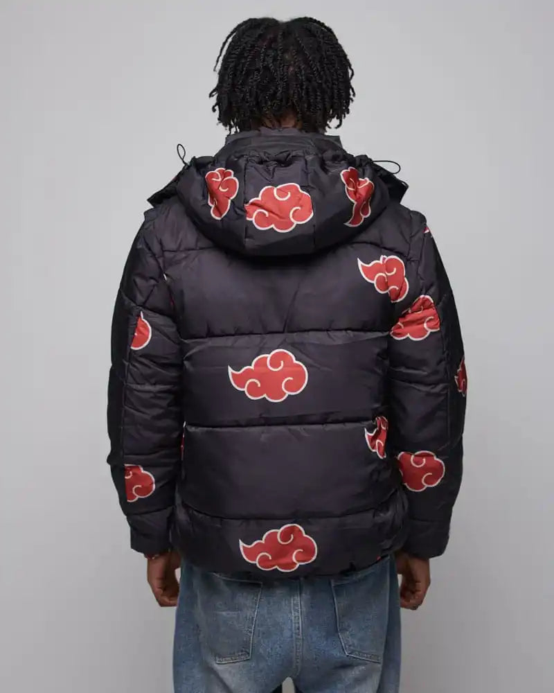 Naruto Puffer-Jacke Akatsuki Rot Größe XXXL - Smalltinytoystore