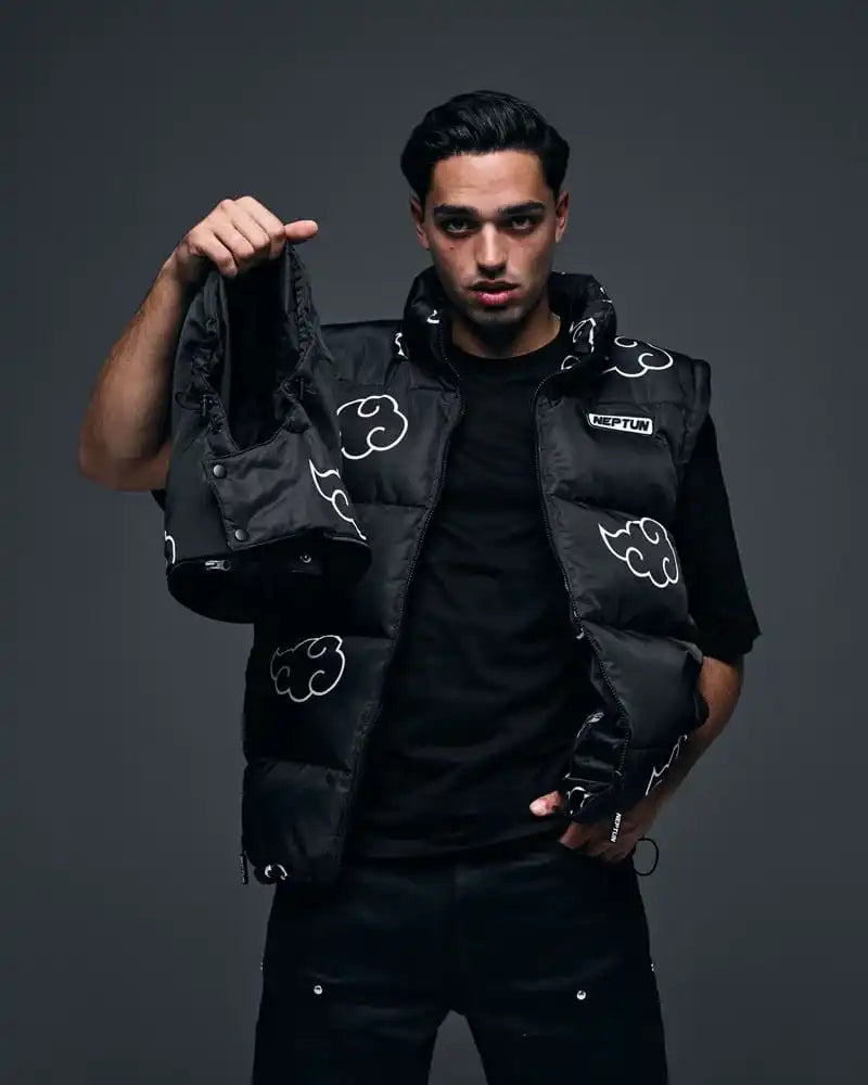 Naruto Puffer-Jacke Akatsuki Weiß Größe XL - Smalltinytoystore