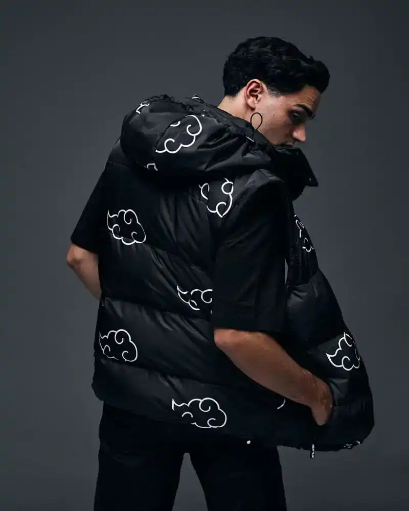 Naruto Puffer-Jacke Akatsuki Weiß Größe XXXL - Smalltinytoystore