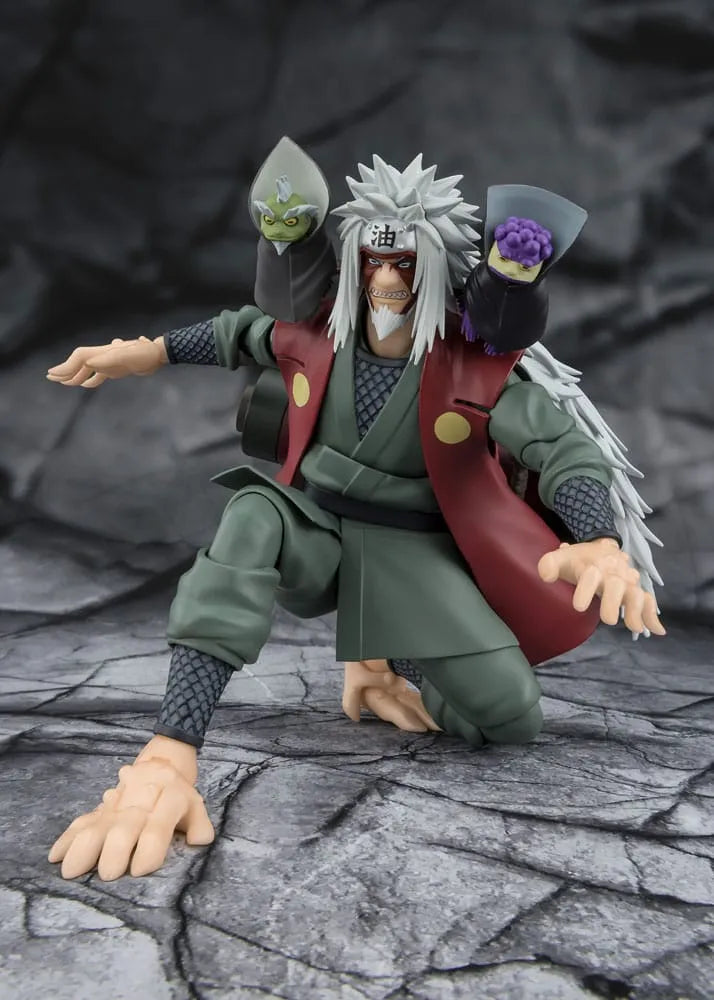 Naruto S.H.Figuarts Actionfigur Jiraiya Hidden Leaf Heroic Master Sage (Sage Mode Set) 17 cm - Smalltinytoystore
