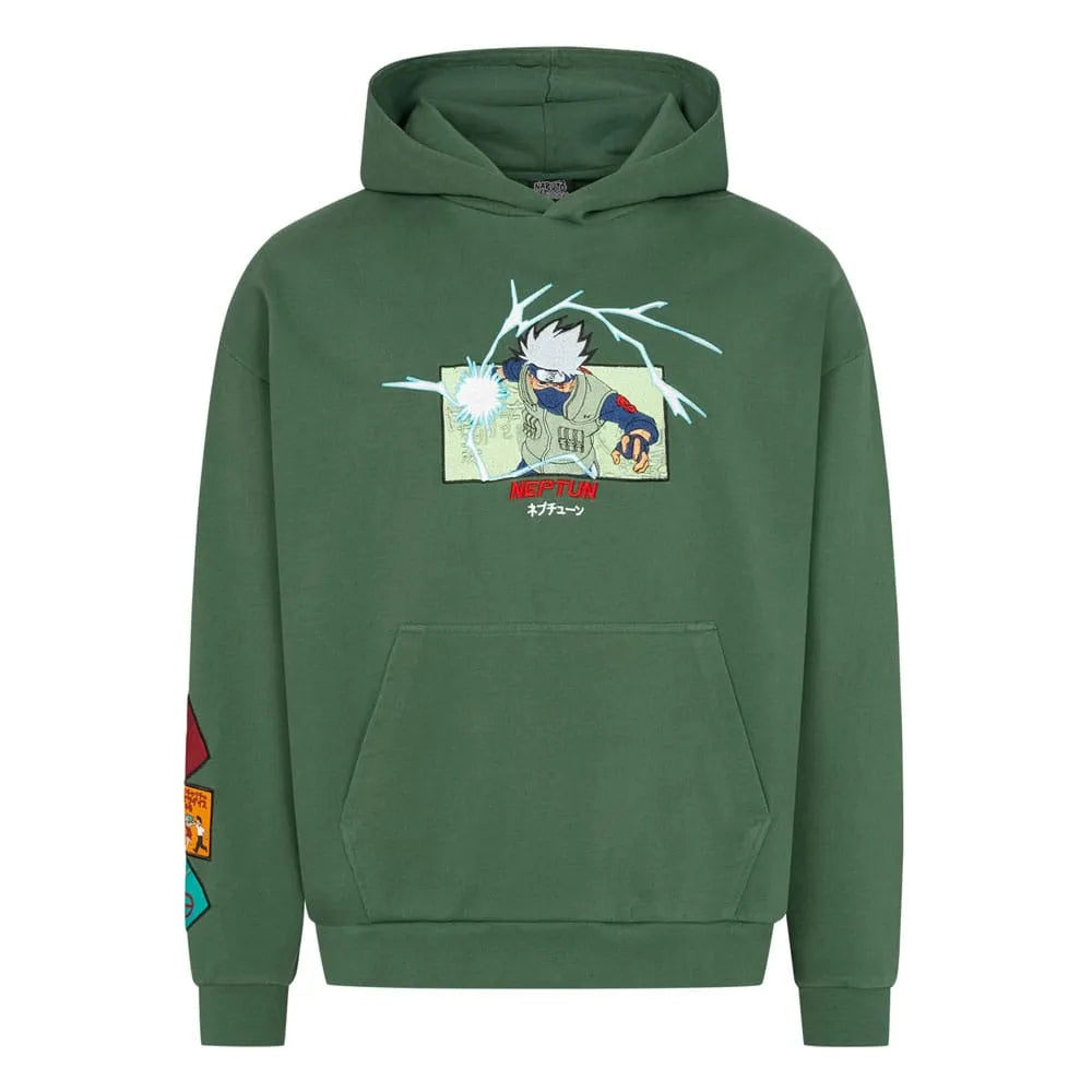 Naruto Shippuden Kapuzenpullover Graphic Green Größe L - Smalltinytoystore