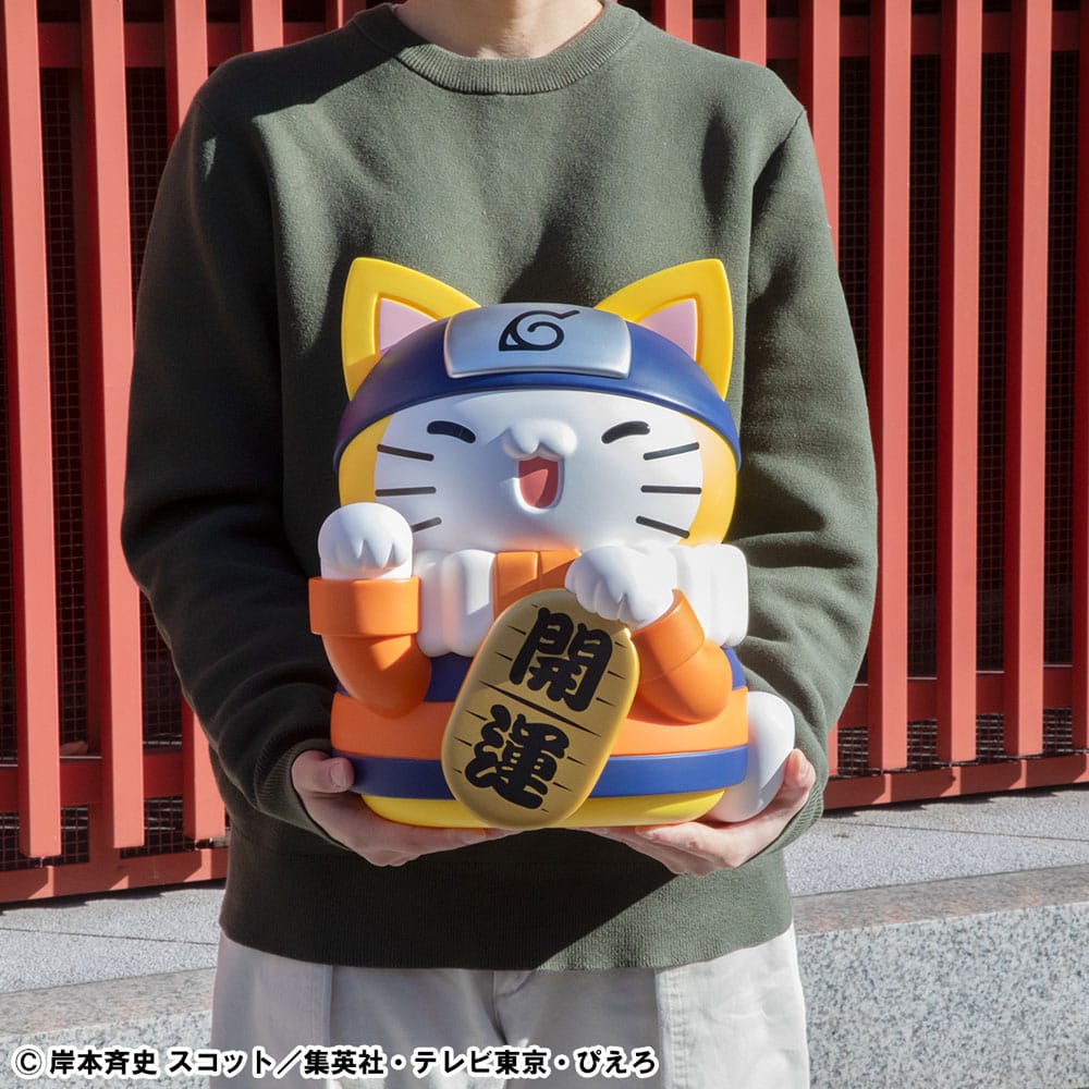 Naruto Shippuden Mega Cat Project Nyanto! The Big Nyaruto Series Sammelfigur Nyaruto Fortune Cats Giant Ver. 34 cm - Smalltinytoystore