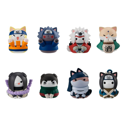 Naruto Shippuden Mega Cat Project Nyaruto! Sammelfiguren Come here Sasuke-kun 3 cm Sortiment (8) - Smalltinytoystore