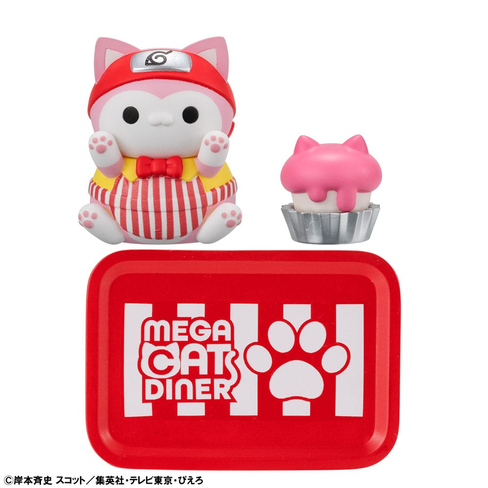 Naruto Shippuden Mega Cat Project Nyaruto! Sammelfiguren Mega Cat Diner 3 cm Sortiment (6) - Smalltinytoystore