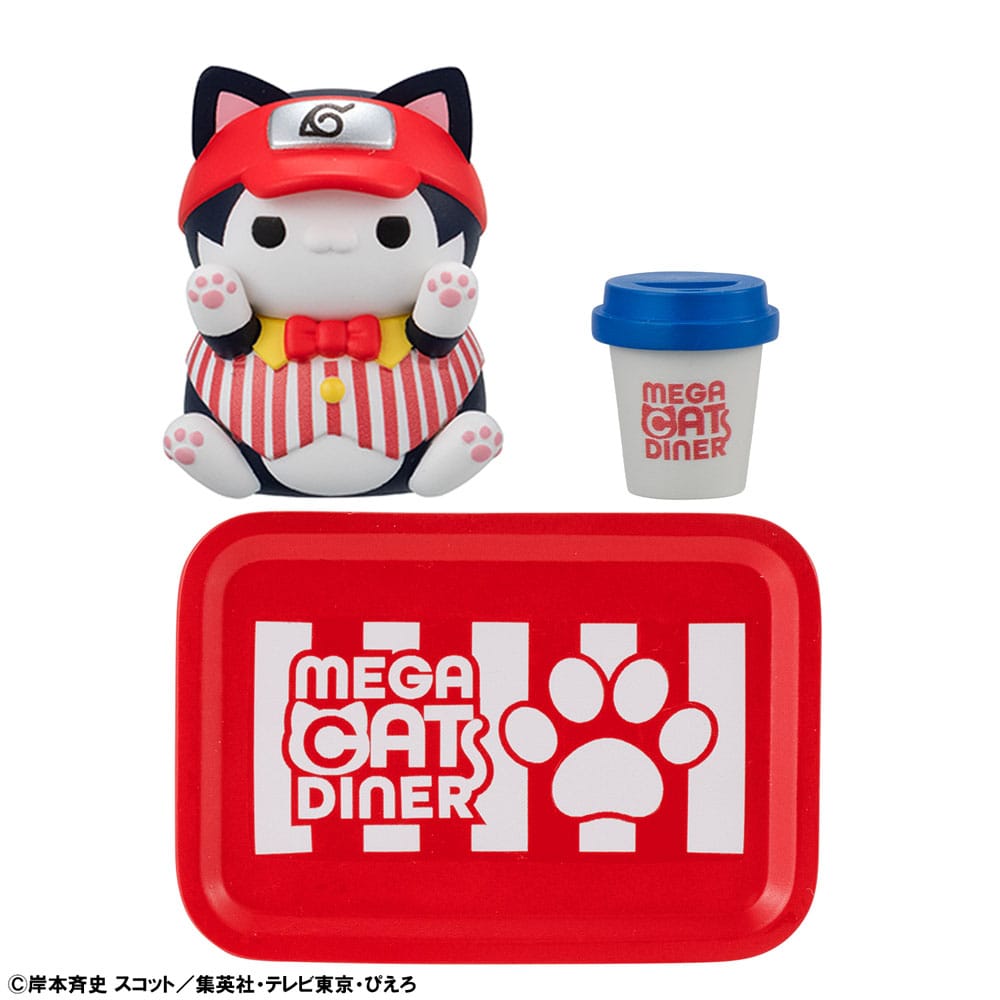 Naruto Shippuden Mega Cat Project Nyaruto! Sammelfiguren Mega Cat Diner 3 cm Sortiment (6) - Smalltinytoystore