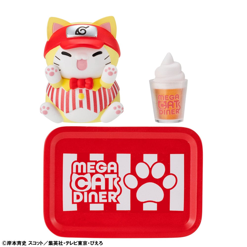 Naruto Shippuden Mega Cat Project Nyaruto! Sammelfiguren Mega Cat Diner 3 cm Sortiment (6) - Smalltinytoystore