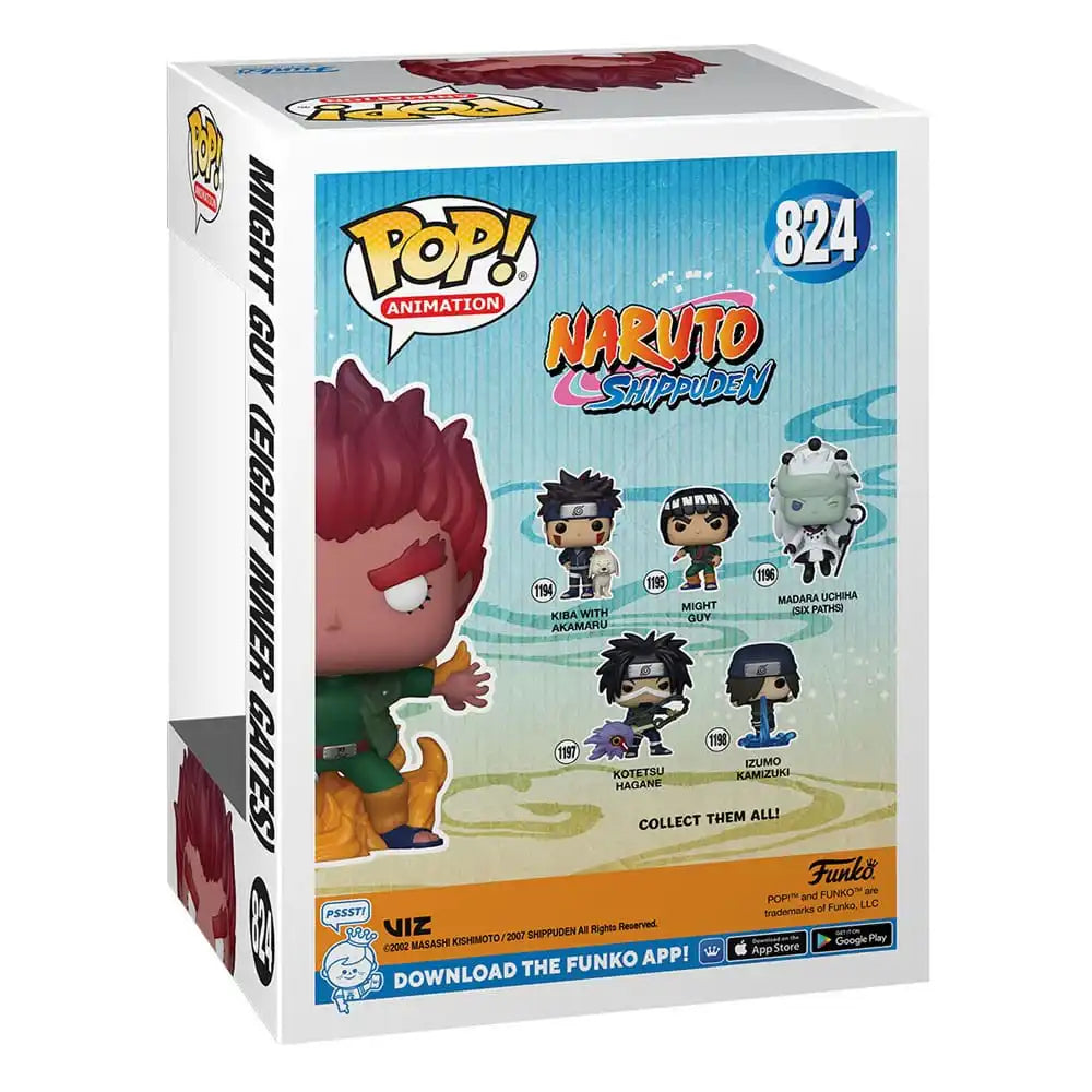 Naruto Shippuden POP! Animation Vinyl Figuren Might Guy (Eight Inner Gates) (GW) 9 cm - Smalltinytoystore