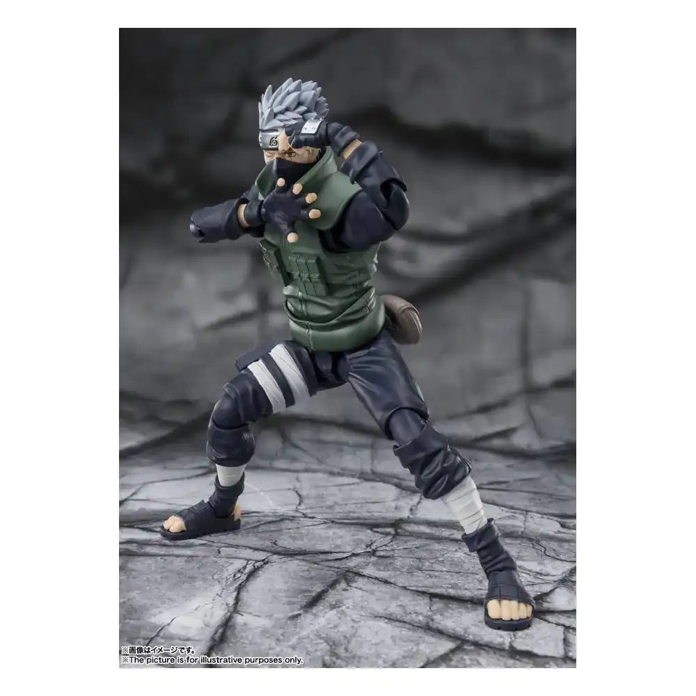 Naruto Shippuden S.H. Figuarts Actionfigur Kakashi Hatake -The famed Sharingan Hero- 16 cm - Smalltinytoystore