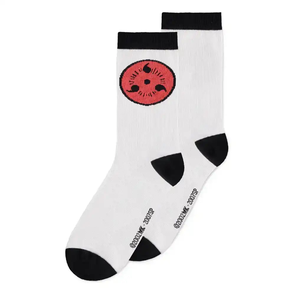 Naruto Shippuden Socken 3er-Pack Sasuke Symbol 39-42 - Smalltinytoystore