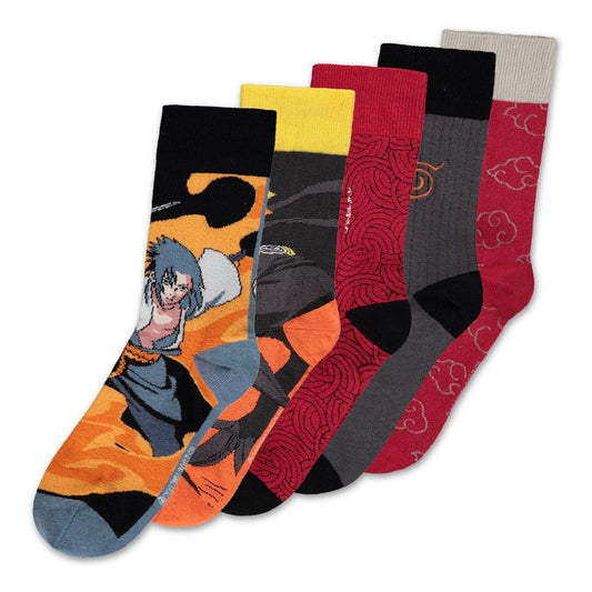 Naruto Shippuden Socken 5er-Pack 35-38 - Smalltinytoystore