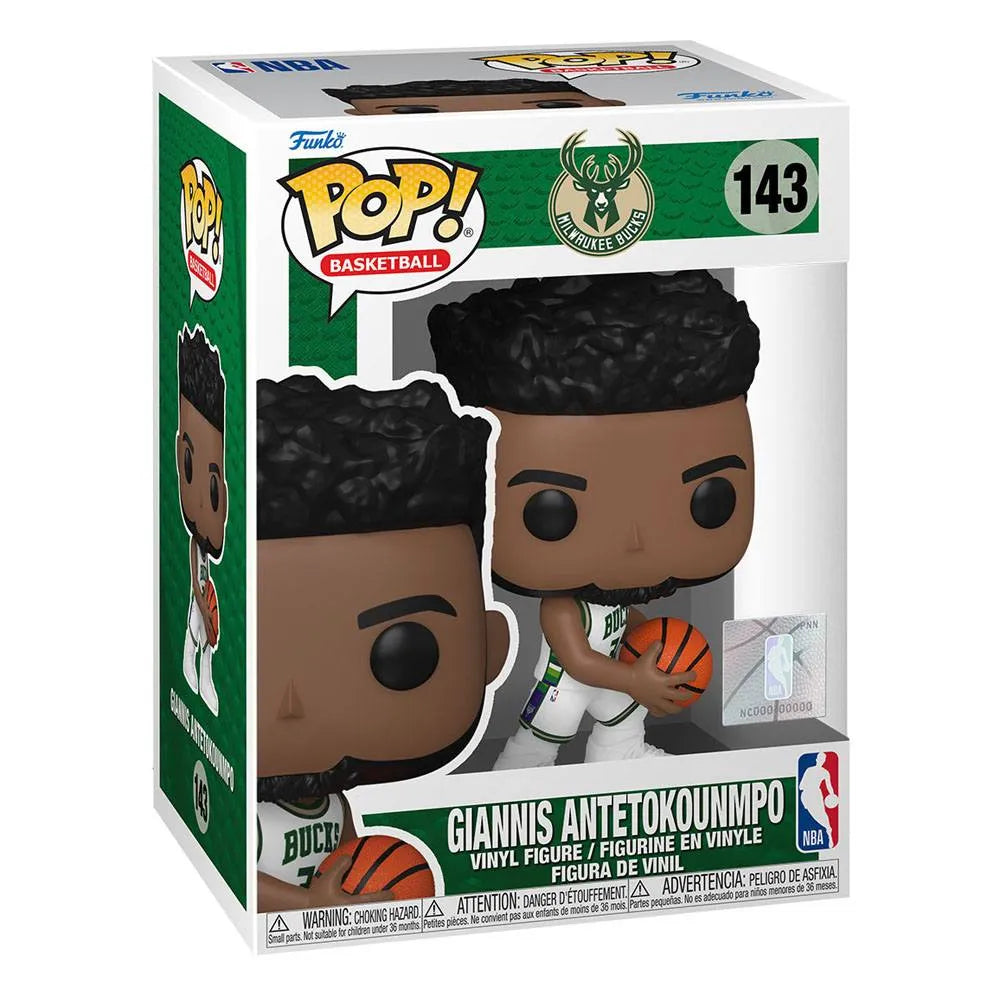 NBA Bucks POP! Basketball Vinyl Figur Giannis (City Edition 2021) 9 cm - Smalltinytoystore
