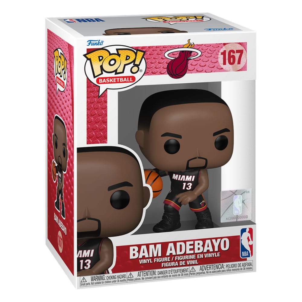 NBA Legends POP! Sports Vinyl Figur Heat- Bam Adebayo 9 cm - Smalltinytoystore