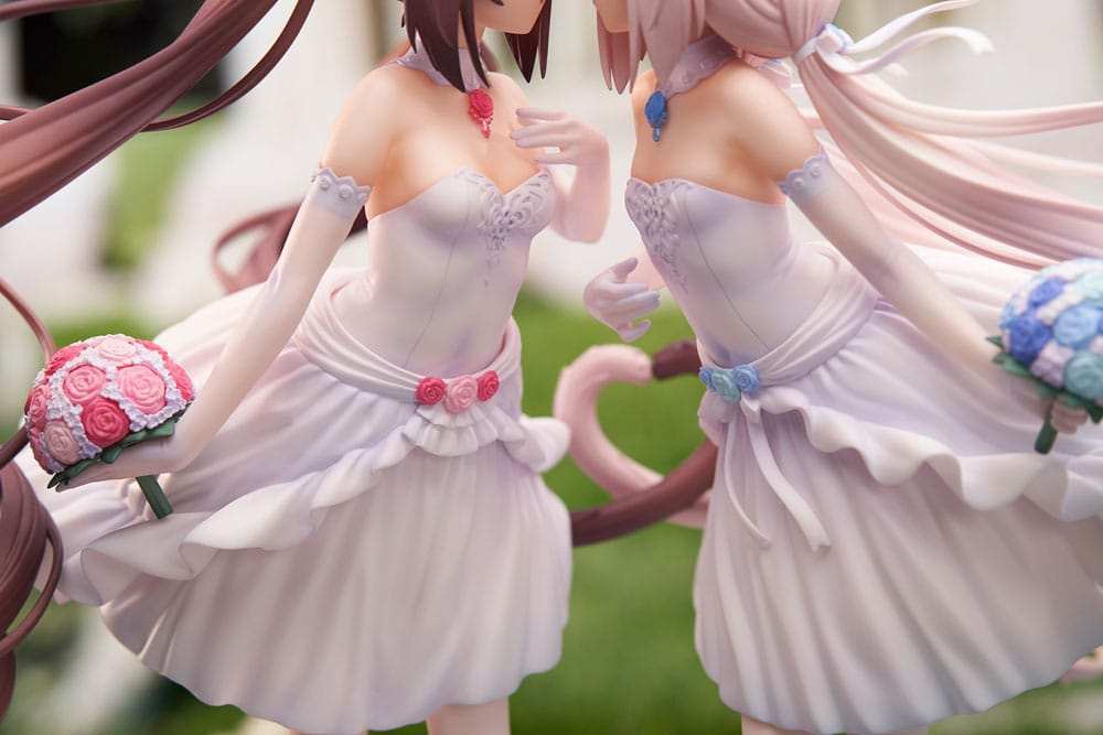 Nekopara PVC Statue 1/7 Nekopara Chocola & Vanilla Dream of Eden Ver. 23 cm - Smalltinytoystore