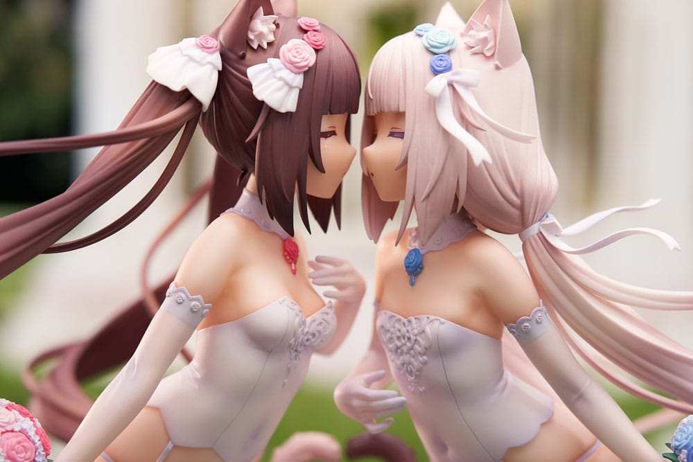 Nekopara PVC Statue 1/7 Nekopara Chocola & Vanilla Dream of Eden Ver. 23 cm - Smalltinytoystore