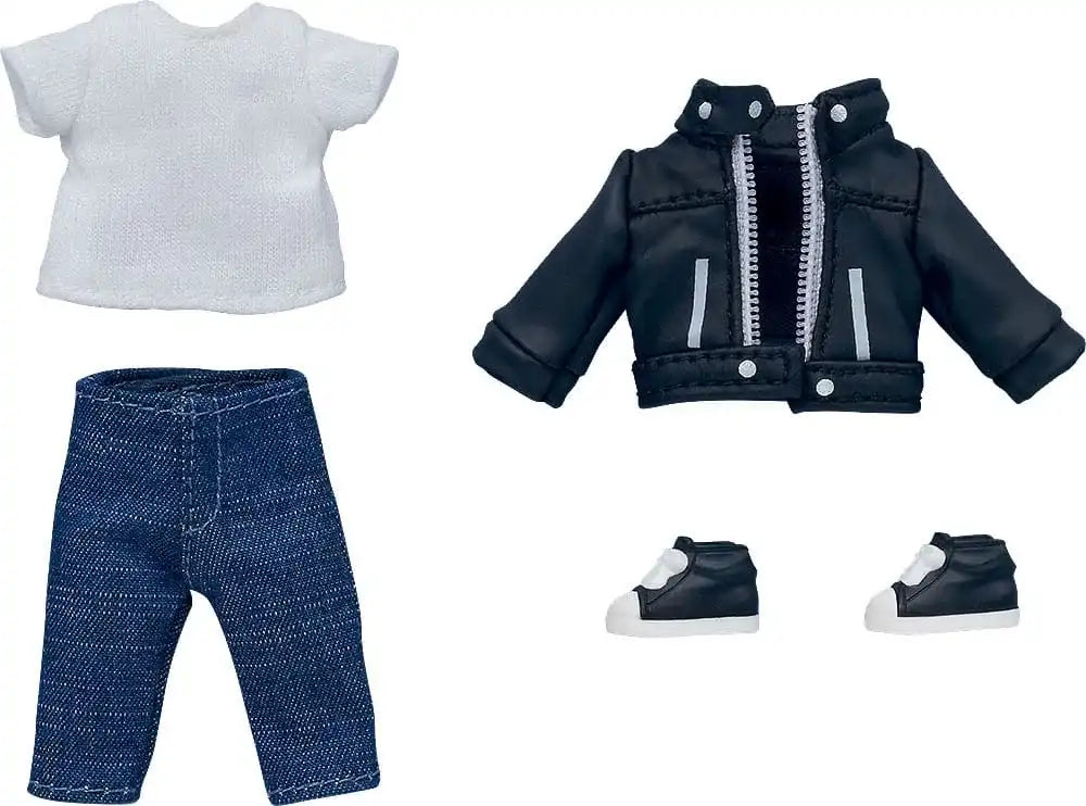 Nendoroid Doll Zubehör-Set Actionfiguren Outfit Set: Leather Jacket (Black) - Smalltinytoystore