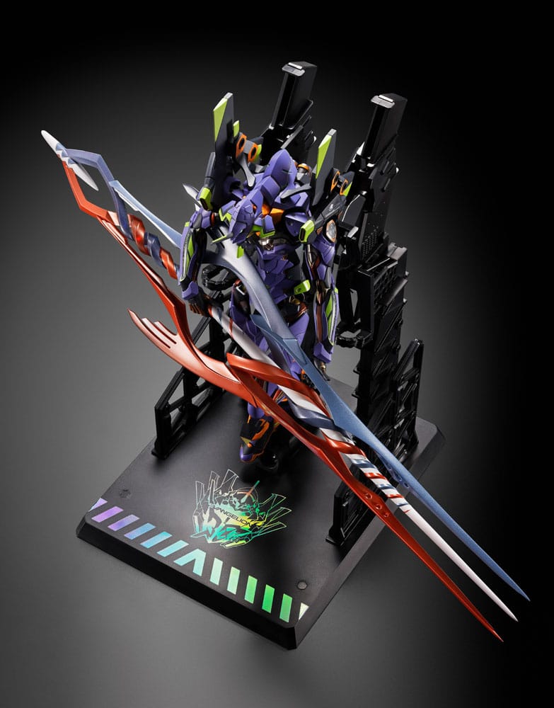 Neon Genesis Evangelion Metal Build Diecast Actionfigur Eva Test Type-01 30th with the Spear of Gaius 22 cm - Smalltinytoystore