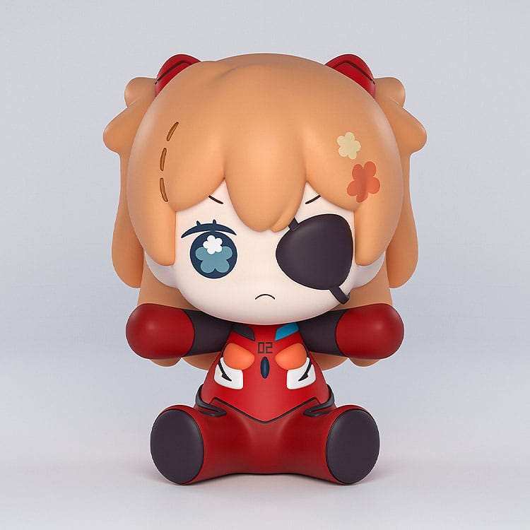 Neon Genesis Evangelion: Rebuild of Evangelion Huggy Good Smile Chibi Figur Asuka Shikinami Langley: Eye Patch Ver. 7 cm - Smalltinytoystore