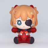 Neon Genesis Evangelion: Rebuild of Evangelion Huggy Good Smile Chibi Figur Asuka Shikinami Langley: Eye Patch Ver. 7 cm - Smalltinytoystore