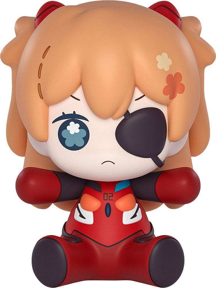 Neon Genesis Evangelion: Rebuild of Evangelion Huggy Good Smile Chibi Figur Asuka Shikinami Langley: Eye Patch Ver. 7 cm - Smalltinytoystore