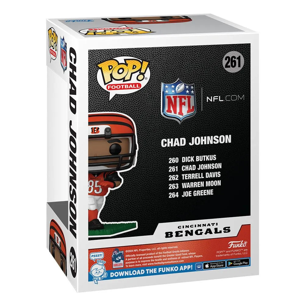 NFL: Legends POP! Sports Vinyl Figur Bengals- Chad Johnson(85) 9 cm - Smalltinytoystore