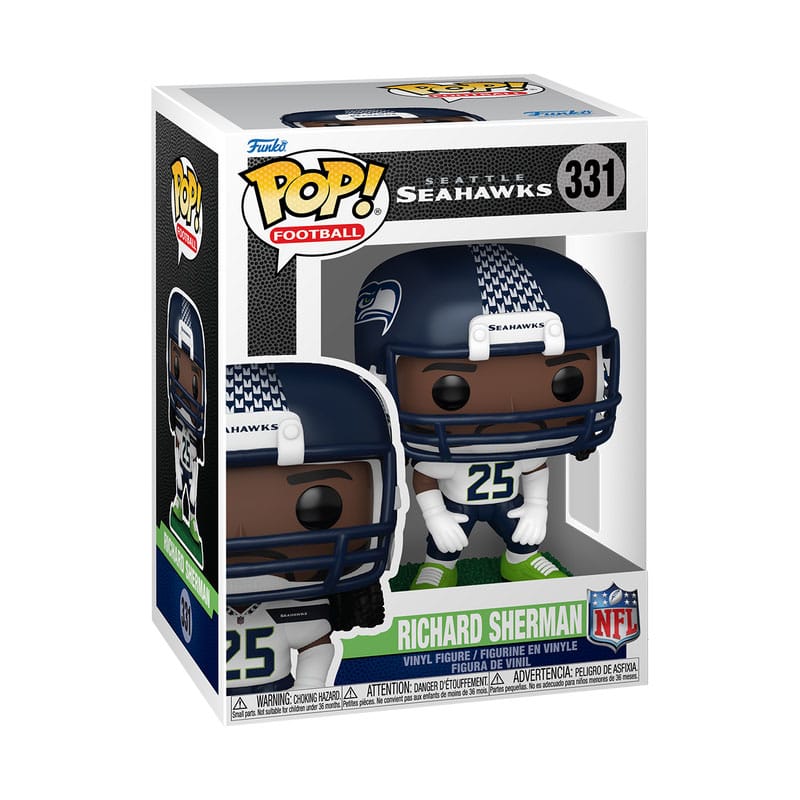 NFL: Legends POP! Sports Vinyl Figur Legends- Richard Sherman(Seahawks) 9 cm - Smalltinytoystore