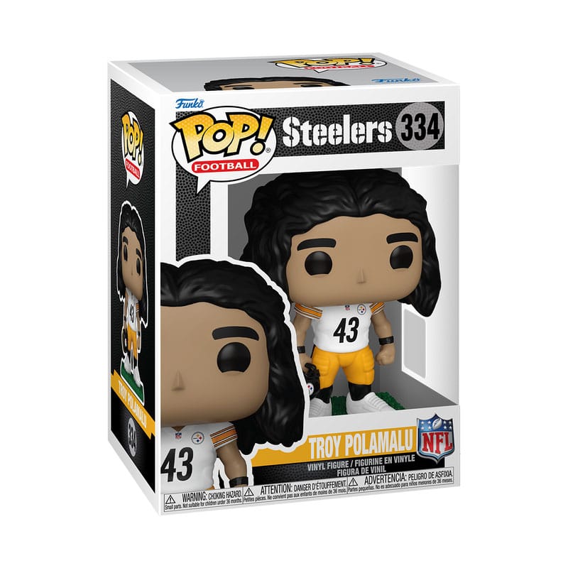NFL: Legends POP! Sports Vinyl Figur Legends- Troy Polamalu(Steelers) 9 cm - Smalltinytoystore