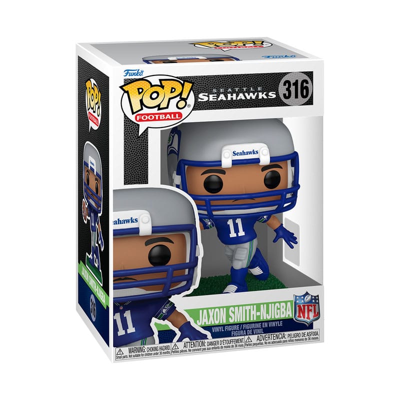 NFL: Legends POP! Sports Vinyl Figur Seattle Seahawks - Jaxon Smith-Njigba 9 cm - Smalltinytoystore