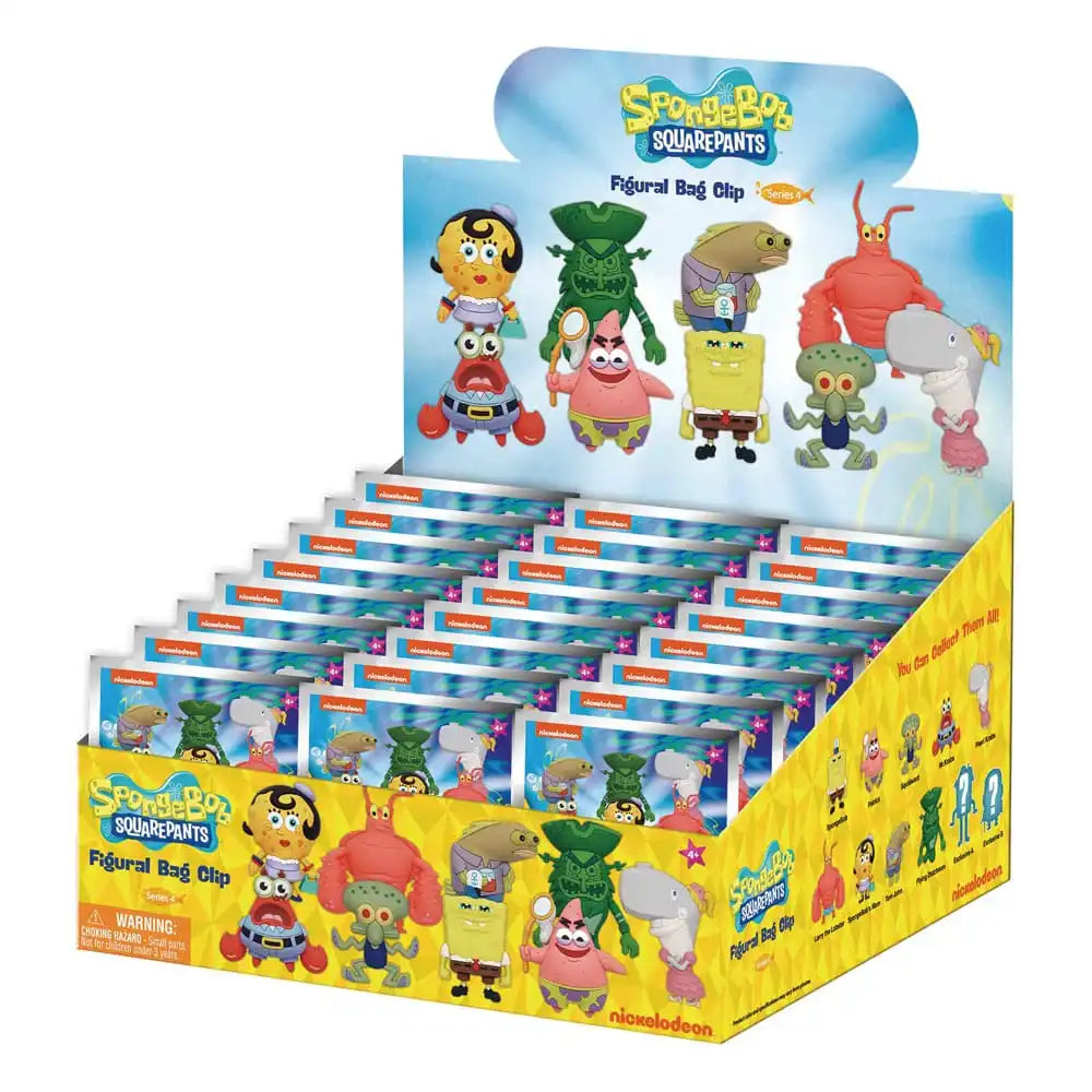 Nickelodeon Classics 3D PVC-Taschenanhänger Series 4 Display (24) - Smalltinytoystore