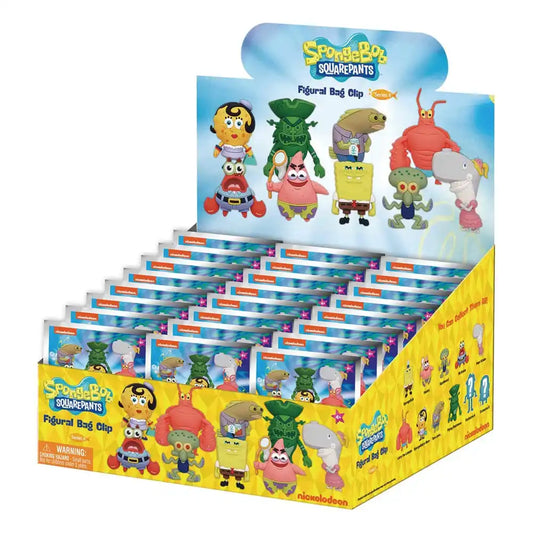 Nickelodeon Classics 3D PVC-Taschenanhänger Series 4 Display (24) - Smalltinytoystore