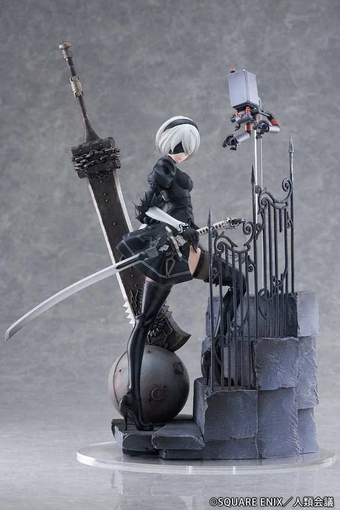NieR:Automata Ver1.1a PVC Statue 1/7 YoRHa No. 2 Type B Search 31 cm - Smalltinytoystore
