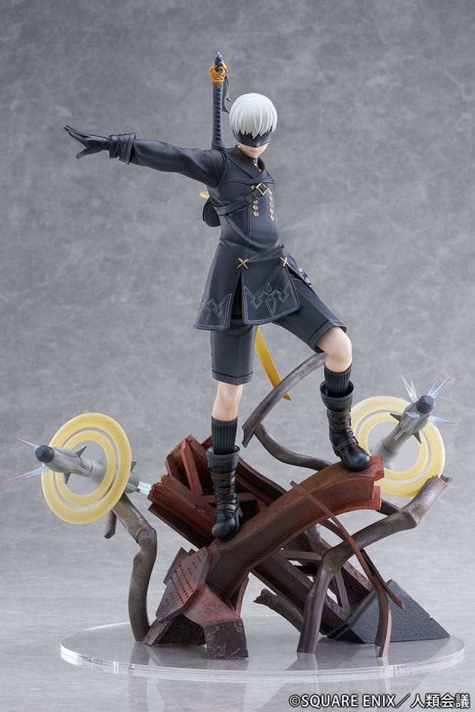 NieR:Automata Ver1.1a PVC Statue 1/7 YoRHa No. 9 Type S Covering Fire 31 cm - Smalltinytoystore