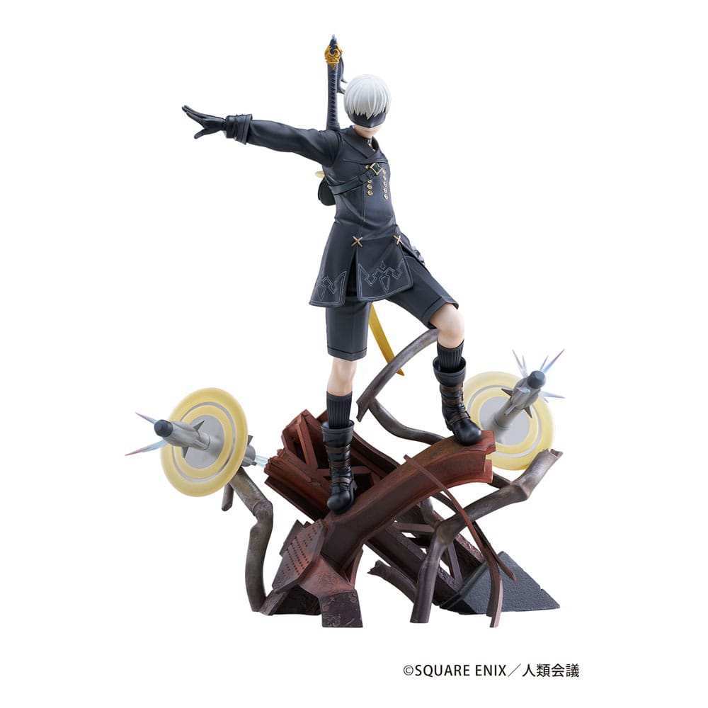 NieR:Automata Ver1.1a PVC Statue 1/7 YoRHa No. 9 Type S Covering Fire 31 cm - Smalltinytoystore