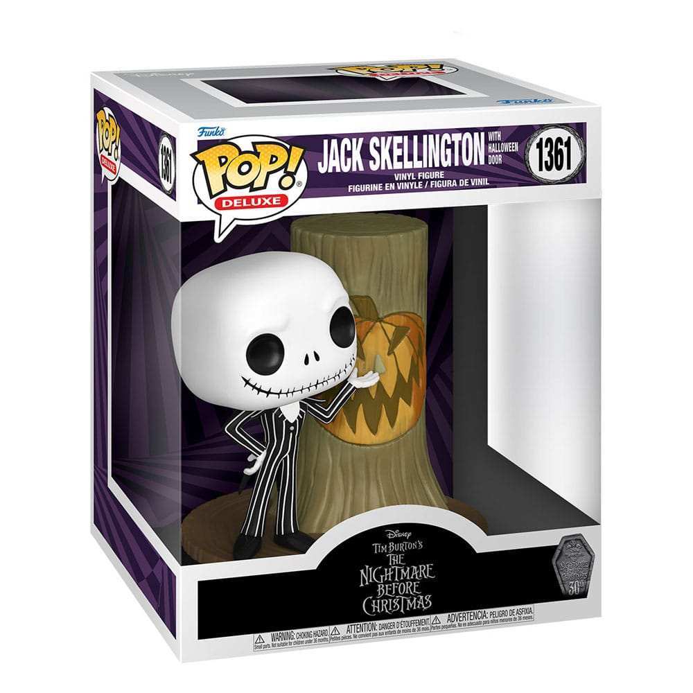 Nightmare before Christmas 30th POP! Deluxe Vinyl Figur Jack w/H.Town Door 9 cm - Smalltinytoystore