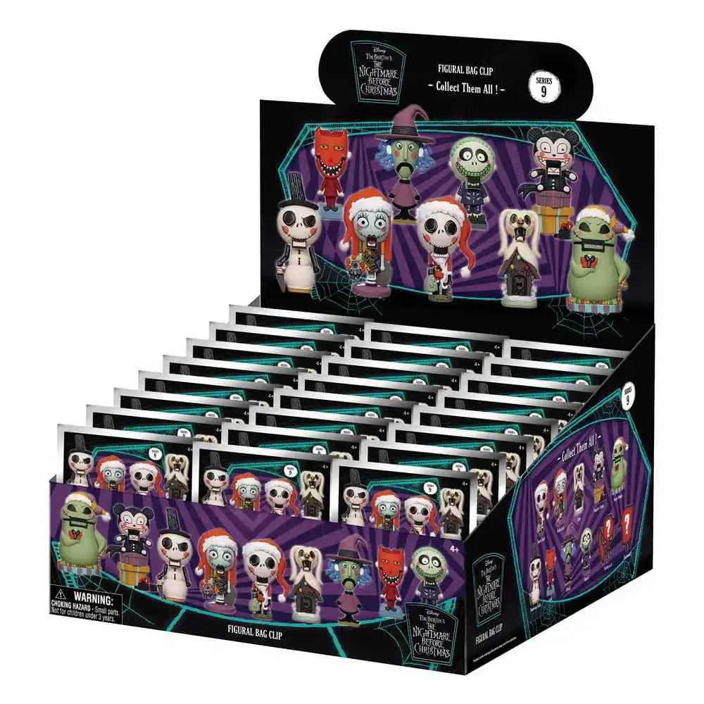 Nightmare Before Christmas 3D PVC-Taschenanhänger Glow in the Dark Serie 9 Display (24) - Smalltinytoystore