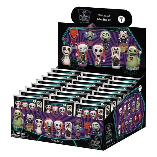 Nightmare Before Christmas 3D PVC-Taschenanhänger Glow in the Dark Serie 9 Display (24) - Smalltinytoystore