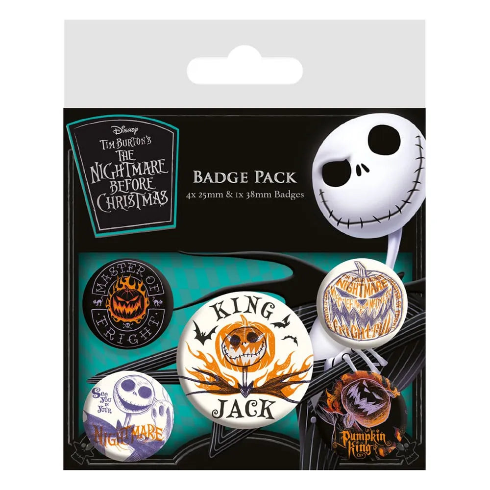 Nightmare before Christmas Ansteck-Buttons 5er-Pack Colourful Shadows - Smalltinytoystore