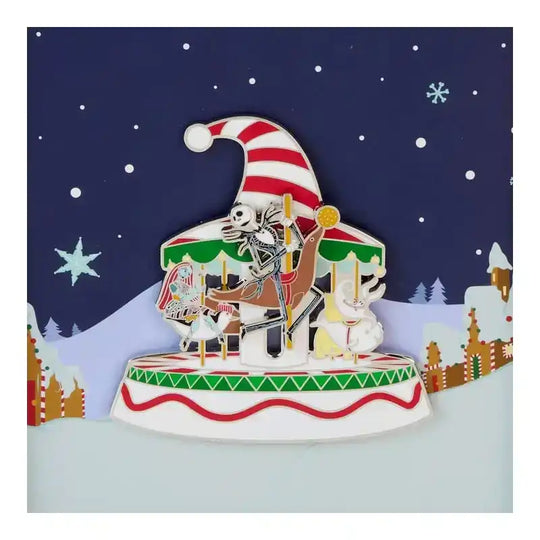 Nightmare Before Christmas by Loungefly Ansteck-Pins Christmas Town Carousel 3" Limited Edition 8 cm