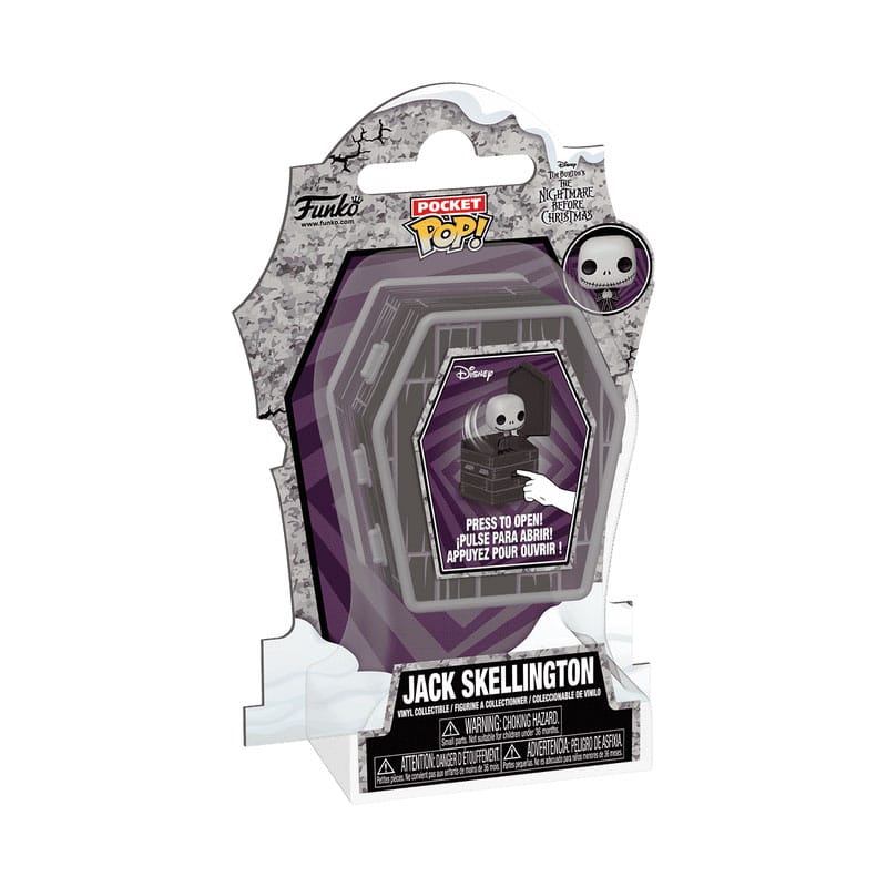 Nightmare Before Christmas Coffin Pocket POP! Vinyl Figur Jack Skellington 6 cm - Smalltinytoystore