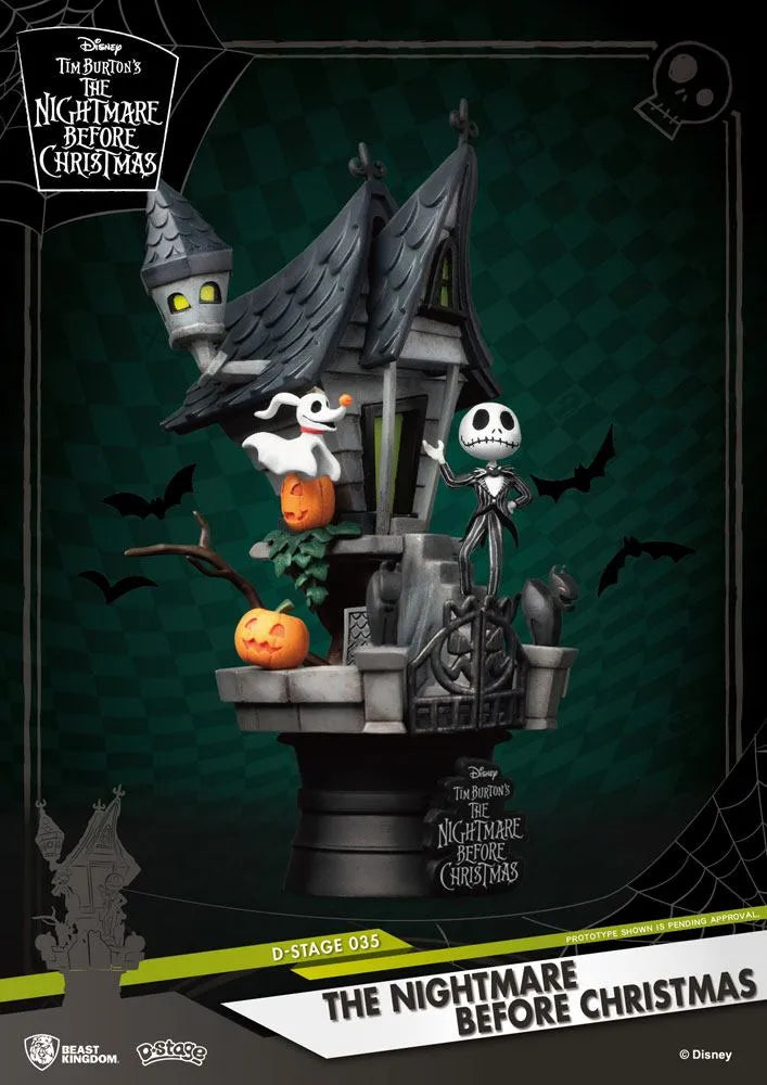Nightmare before Christmas D-Stage PVC Diorama Jack's Haunted House 15 cm - Smalltinytoystore