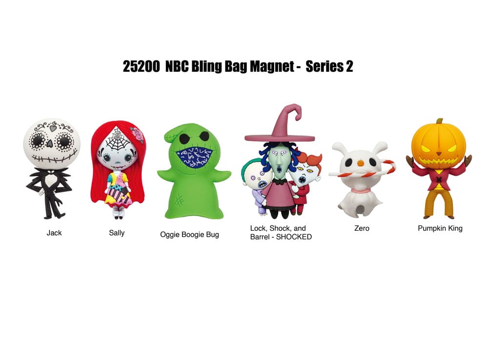 Nightmare before Christmas Magnete blind pack Series 2 Display (12) - Smalltinytoystore