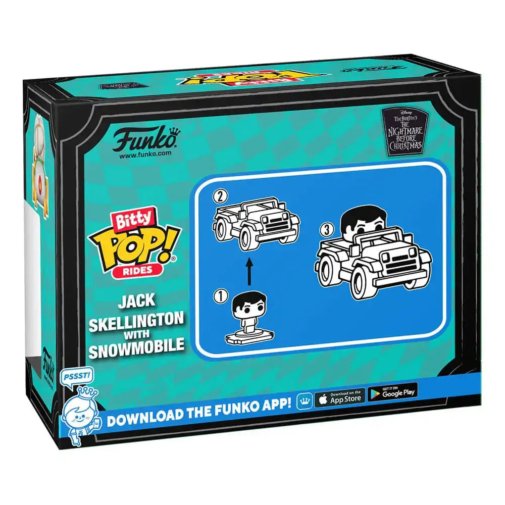Nightmare before Christmas POP! Rides Vinyl Figur Jack Skellington w/Snowmobile 2,5 cm - Smalltinytoystore