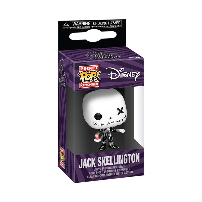 Nightmare before Christmas POP! Vinyl Schlüsselanhänger 4 cm Patchwork - Jack Display (12) - Smalltinytoystore