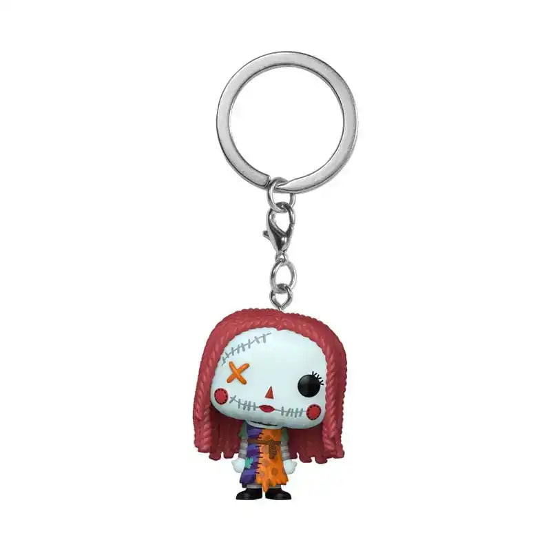 Nightmare before Christmas POP! Vinyl Schlüsselanhänger 4 cm Patchwork - Sally Display (12) - Smalltinytoystore