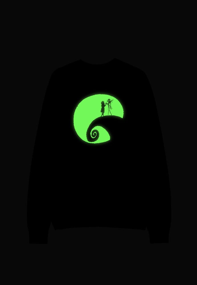 Nightmare Before Christmas Pullover Glow in the Dark (Christmas Jumper) Größe L - Smalltinytoystore