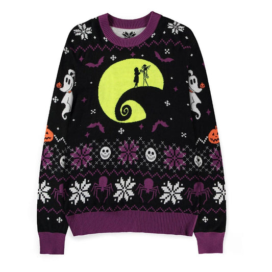 Nightmare Before Christmas Pullover Glow in the Dark (Christmas Jumper) Größe XL - Smalltinytoystore