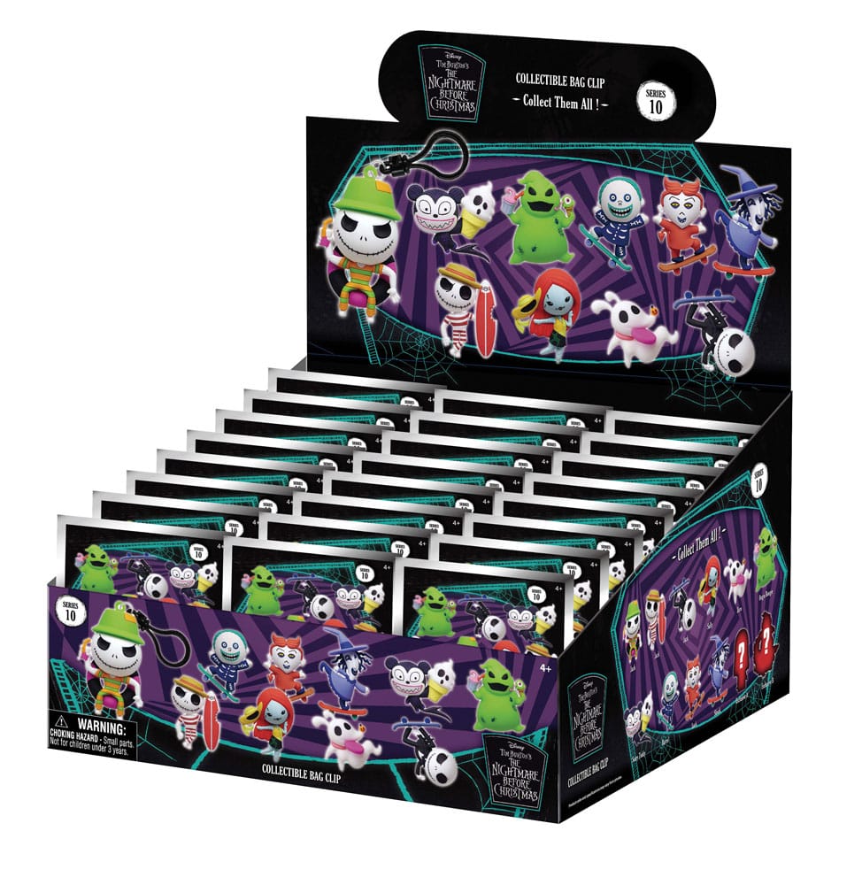 Nightmare Before Christmas PVC-Taschenanhänger Serie 10 Display (24) - Smalltinytoystore